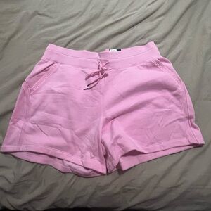 Womens plus size pink Tek Gear ultra-soft fleece shorts